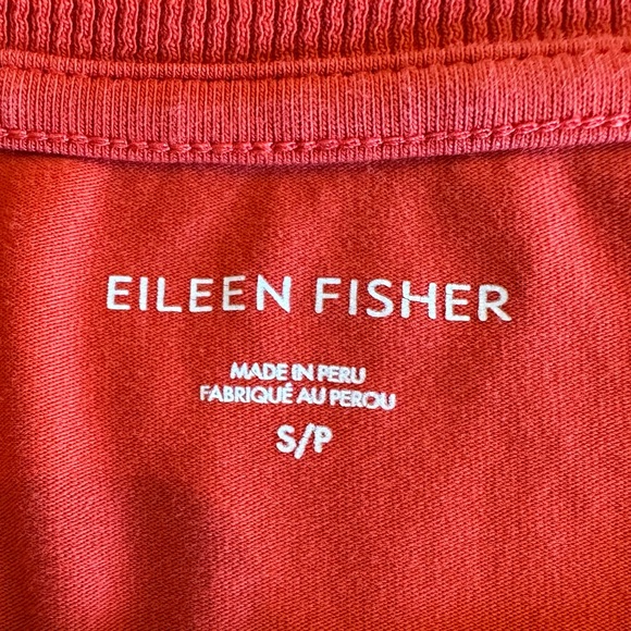 💜 Eileen Fisher Cap-Sleeve Organic Cotton Jersey Shell 💜 - Picture 4 of 4